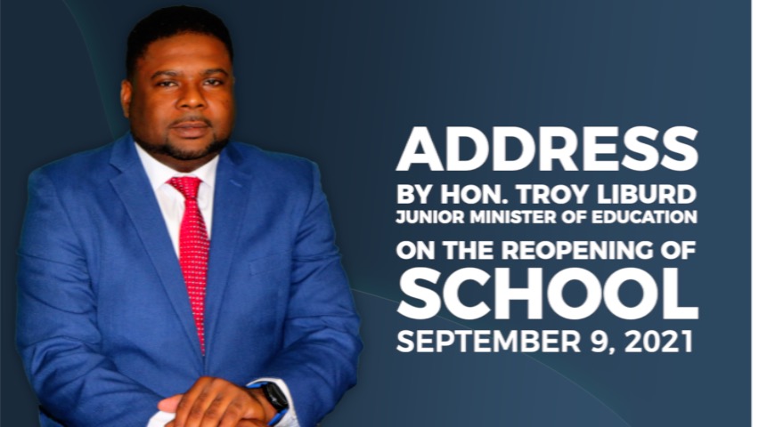 Hon. Troy Liburd, Junior Minister of Education in the Nevis Island Administration