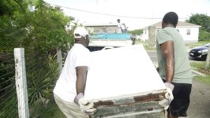 Hon. Alexis Jeffers Hon. Alexis Jeffers, Area Representative for St. James’ Parish, with the assistance of a constituent, loading up white goods in the parish during a clean-up exercise on October 16, 2021, in celebration of the 10th anniversary of his election to the Nevis Island Assembly