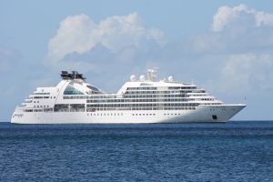 Cruise ship Seabourn Odyssey making one of many calls to Nevis (file photo)