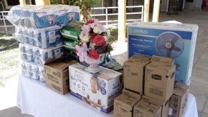 A donation for the residents of the Flamboyant Nursing Home from the St. Kitts and Nevis Bar Association in observance of Law Week 2021