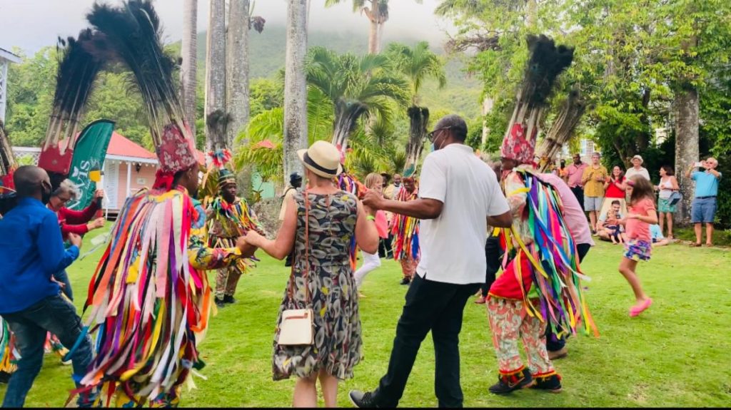 A scene from the “Nothing Like a Nevisian Holiday” event hosted by the Nevis Tourism Authority at The Hermitage Inn on December 18, 2021 (photo provided)