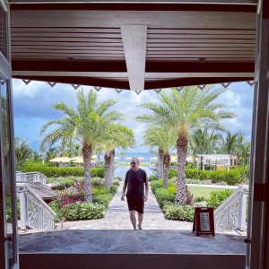 Mr. Christopher Parr, Editor-in-Chief, of Pursuitist.com and luxury travel blogger visiting the Four Seasons Resort, Nevis (photo provide)