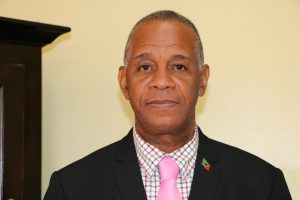Hon. Eric Evelyn, Minister of Culture, Youth, Sports, and Community Development on Nevis on February 15, 2022