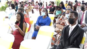 Some of the parents, guardians and well-wishers present at the Nevis Sixth Form College graduation ceremony on March 02, 2022, at the Nevis Cultural Village