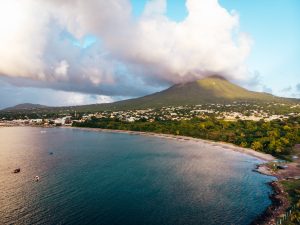 Nevis Peak is a 3,232 ft. volcano, located in the middle of the island is impossible to miss and is known for thrilling hikes and spectacular views from the top (Photo provided by the NTA)