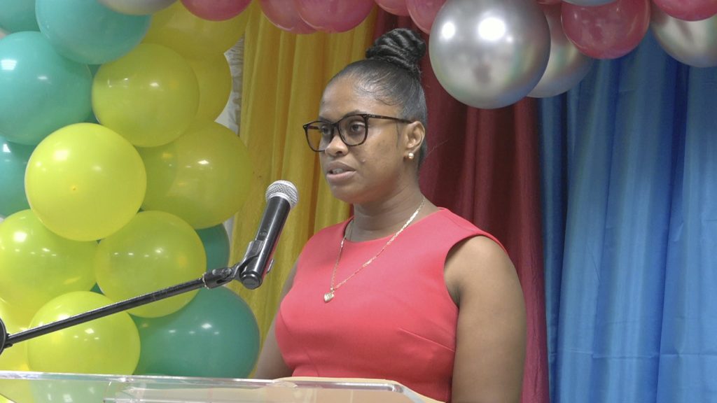 Ms Latoya Jeffers, Assistant Secretary in the Ministry of Health and Gender Affairs at the Nevis Nurses Association Annual Awards Gala and Dinner in collaboration with the Ministry of Health in the Nevis Island Administration at the Malcolm Guishard Recreational Park Conference Centre on May 14, 2022