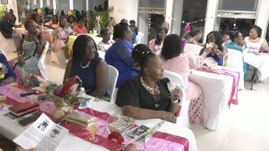 A section of the 14 awardees at the Nevis Nurses Association Annual Awards Gala and Dinner in collaboration with the Ministry of Health in the Nevis Island Administration at the Malcolm Guishard Recreational Park Conference Centre on May 14, 2022  