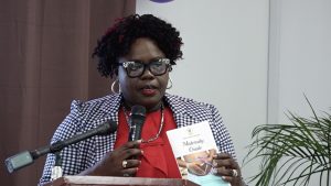 Hon. Hazel Brandy-Williams, Junior Minister of Health and Gender Affairs on Nevis delivering remarks at the Ministry of Health and Gender Affairs Maternity Guide booklet launch on June 24, 2022