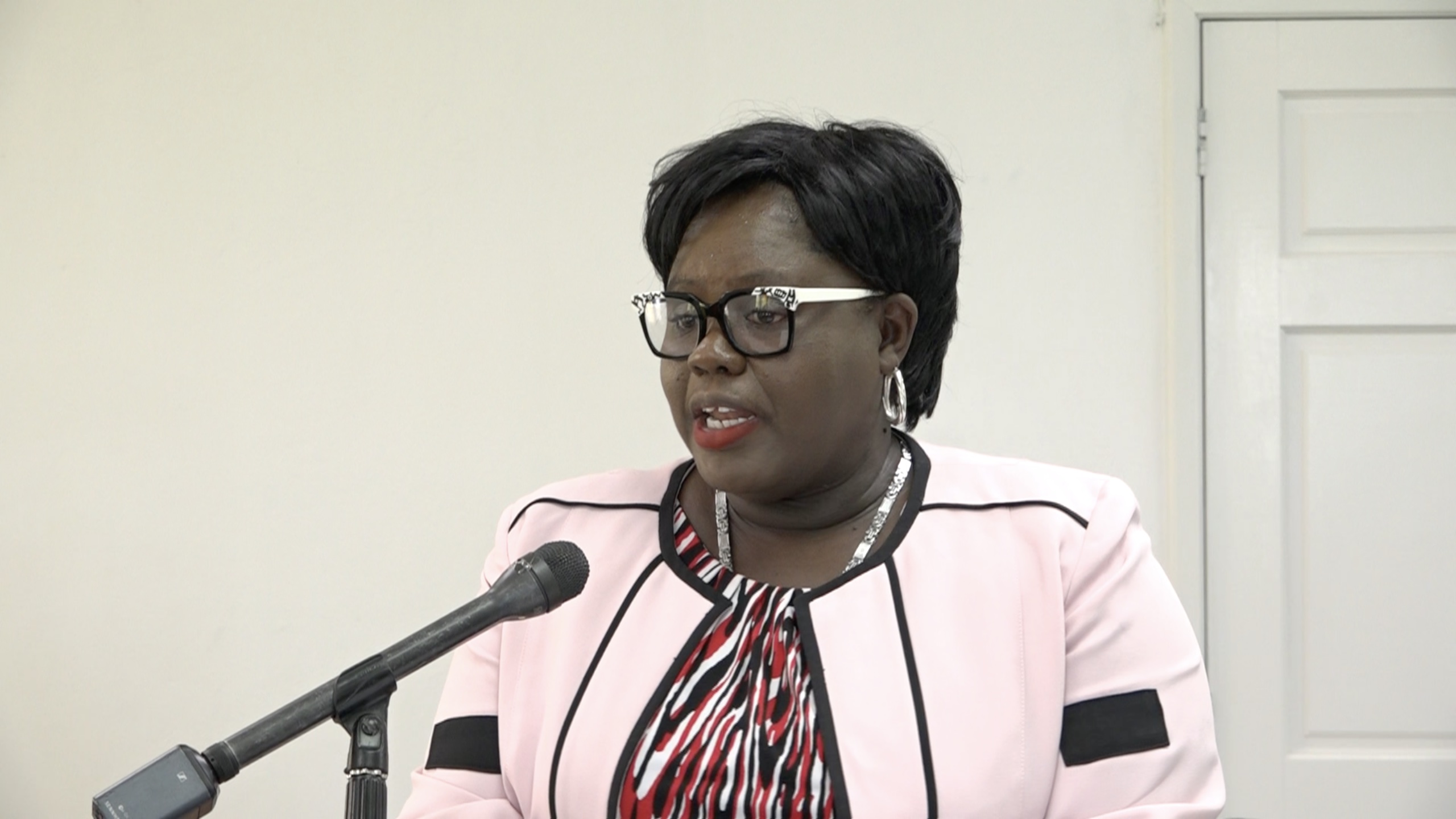 Hon. Hazel Brandy-Williams, Junior Minister of Health and Gender Affairs on Nevis, delivering remarks at the Opening Ceremony of the historic Agri-preneur Conference for women and girls on August 23, 2022, at the GMBC Building