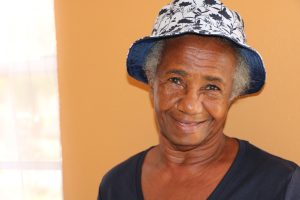 Mrs. Carmen Phillip of Butlers Village, a member of the Seniors Recreational Group