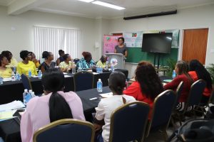A section of participants of the “Microtrade Purchases & Sales Skills Training” workshop at the Ingle Blackett Conference Room in Nevis on September 12, 2022