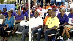 Some of those present at the 20th anniversary celebrations of the Nevisian Heritage Village on March 03, 2023