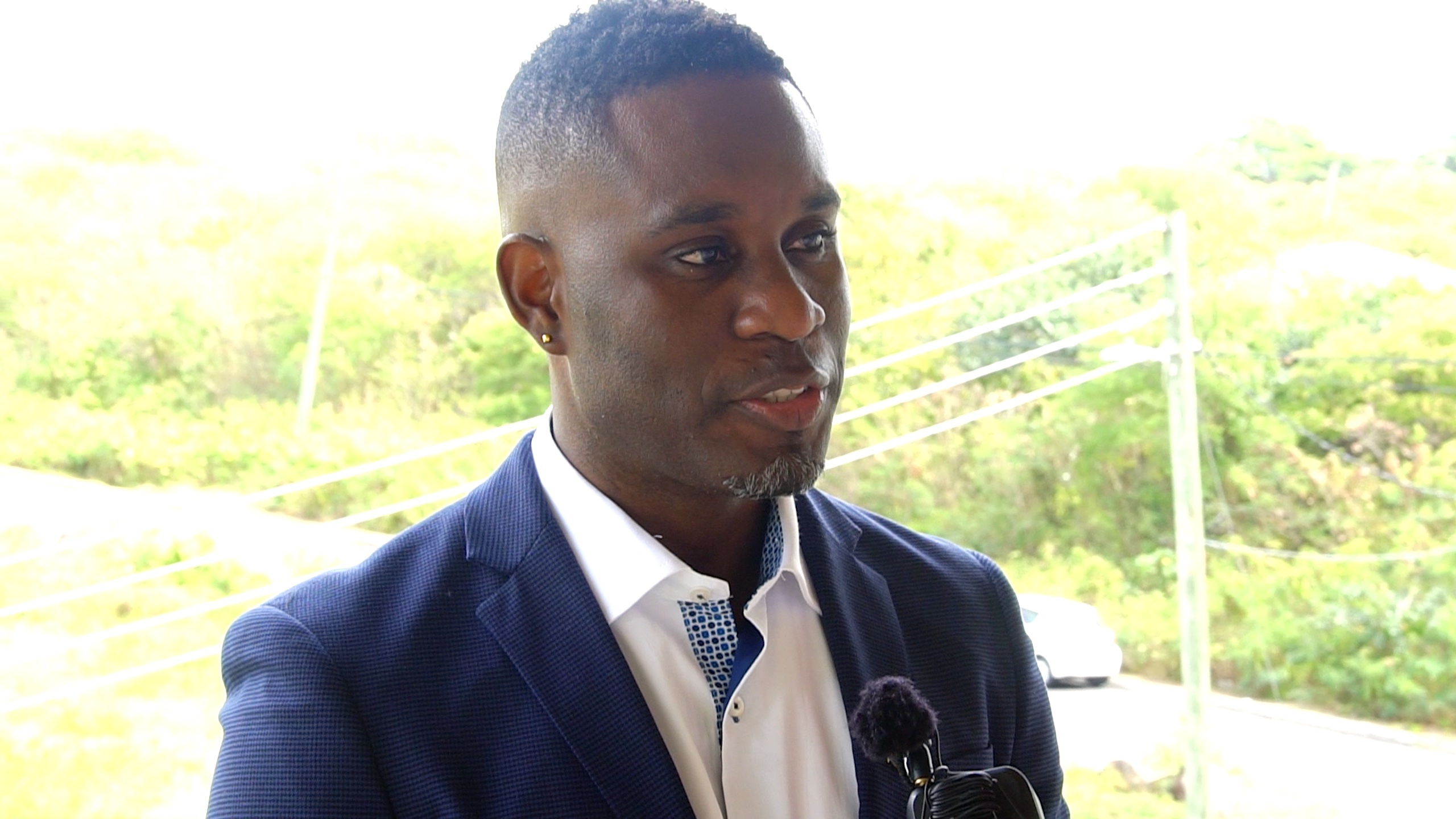 Mr. Anthony Reid, Director of Economy, Nature and Infrastructure in St. Eustatius visiting Nevis on March 30, 2023
