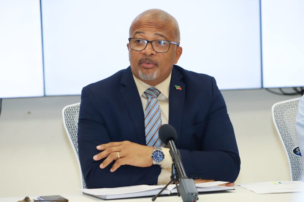 A section of senior civil servants present at the first Nevis Disaster Management Committee (NDC) meeting hosted by the Nevis Disaster Management Department at Long Point on May 15, 2023, ahead of the 2023 Atlantic Hurricane Season